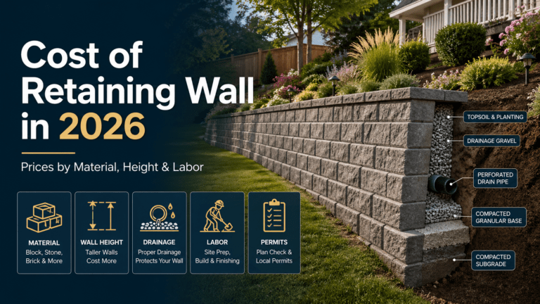 Cost of retaining wall in 2026