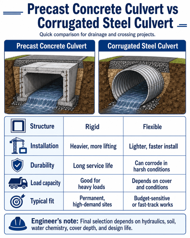 Precast Concrete Culvert Guide: 7 Key Uses, Costs & Types