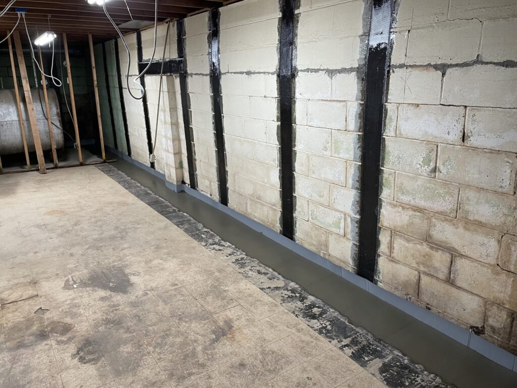carbon fiber straps used for foundation repair