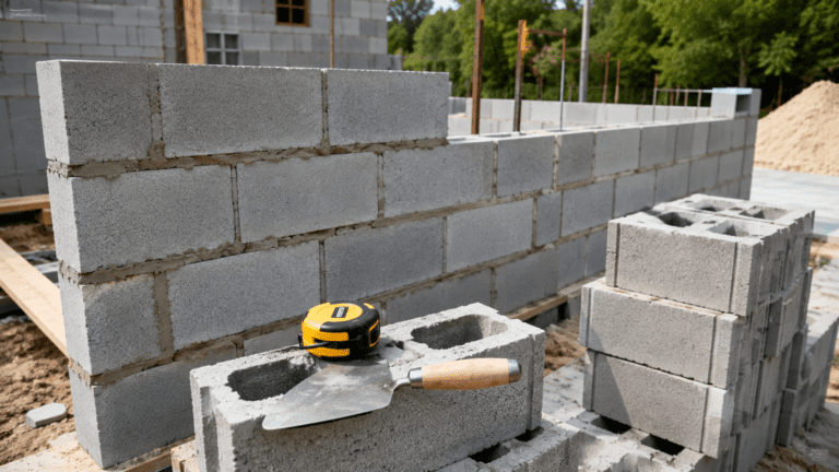 Concrete cinder block calculator
