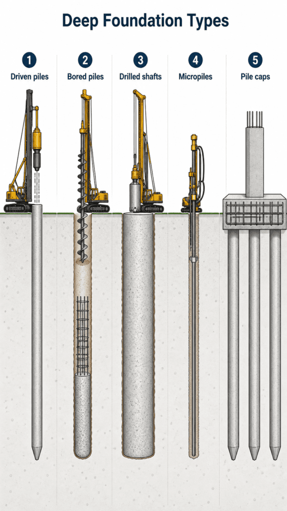 deep foundations types