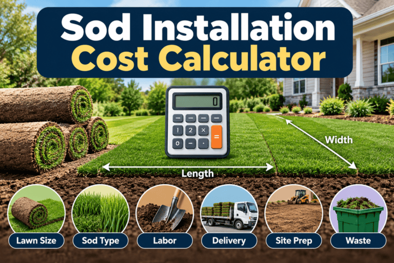 Sod Installation Cost Calculator (2026 Estimate)
